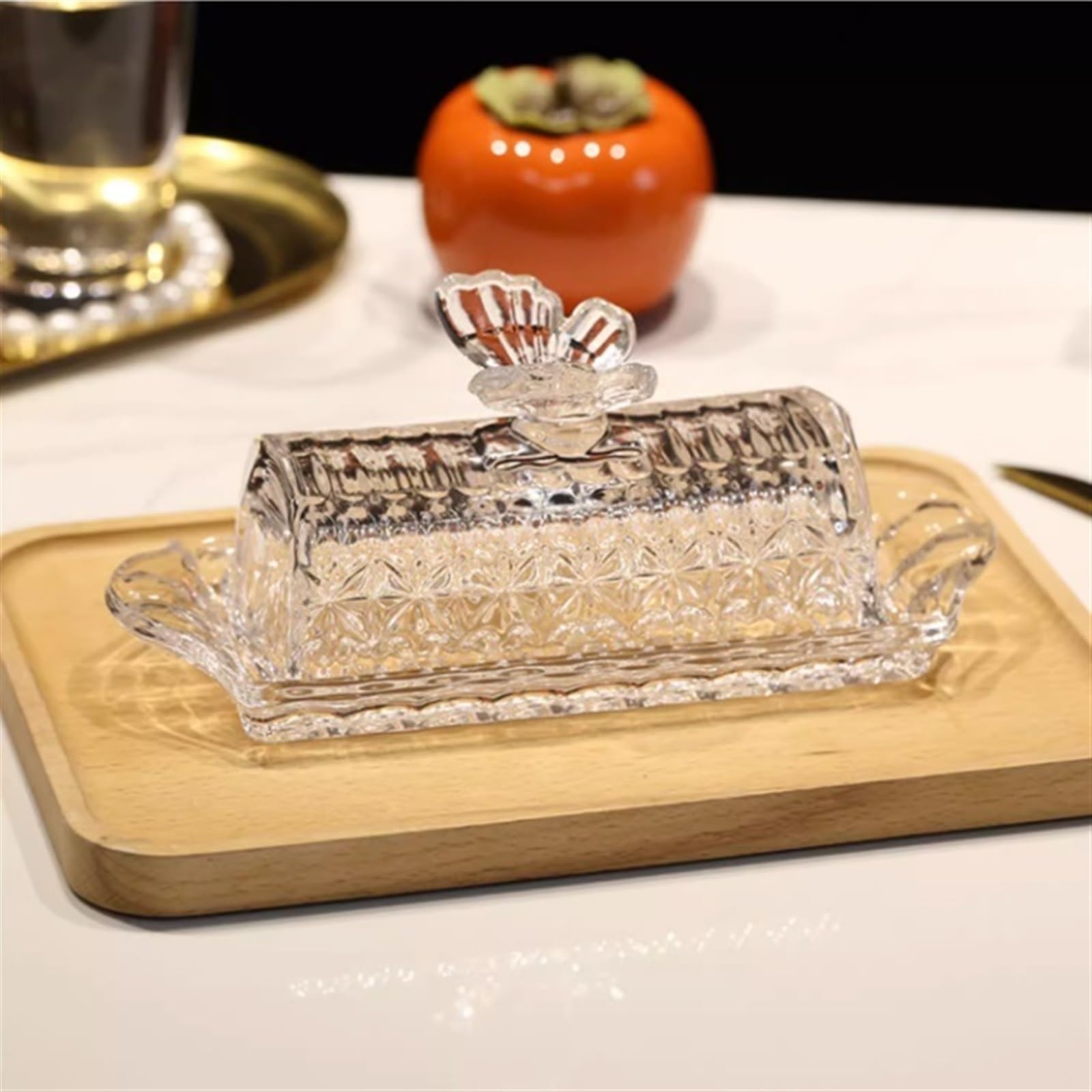 【即購入可】vamir ラック an-butter storage box 01 Amazon.com | WAOCEO Butter Dish with Lid Vintage Colorful